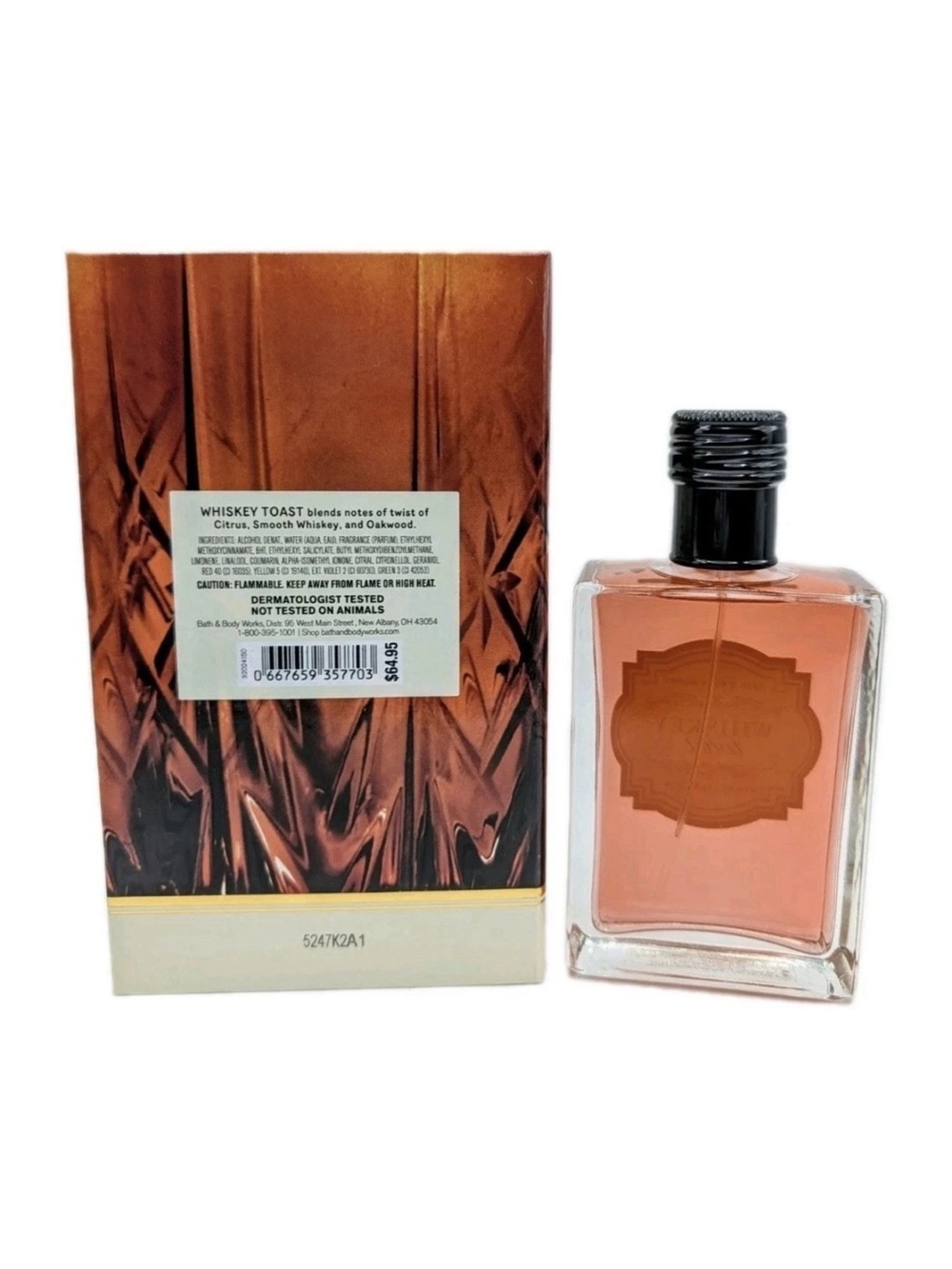 Bath & Body Works Whiskey Toast Cologne for Men 3.4 oz 100ml New In Box 2025 - Picture 8 of 10